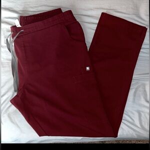 Figs Women's Burgundy Scrub Pants